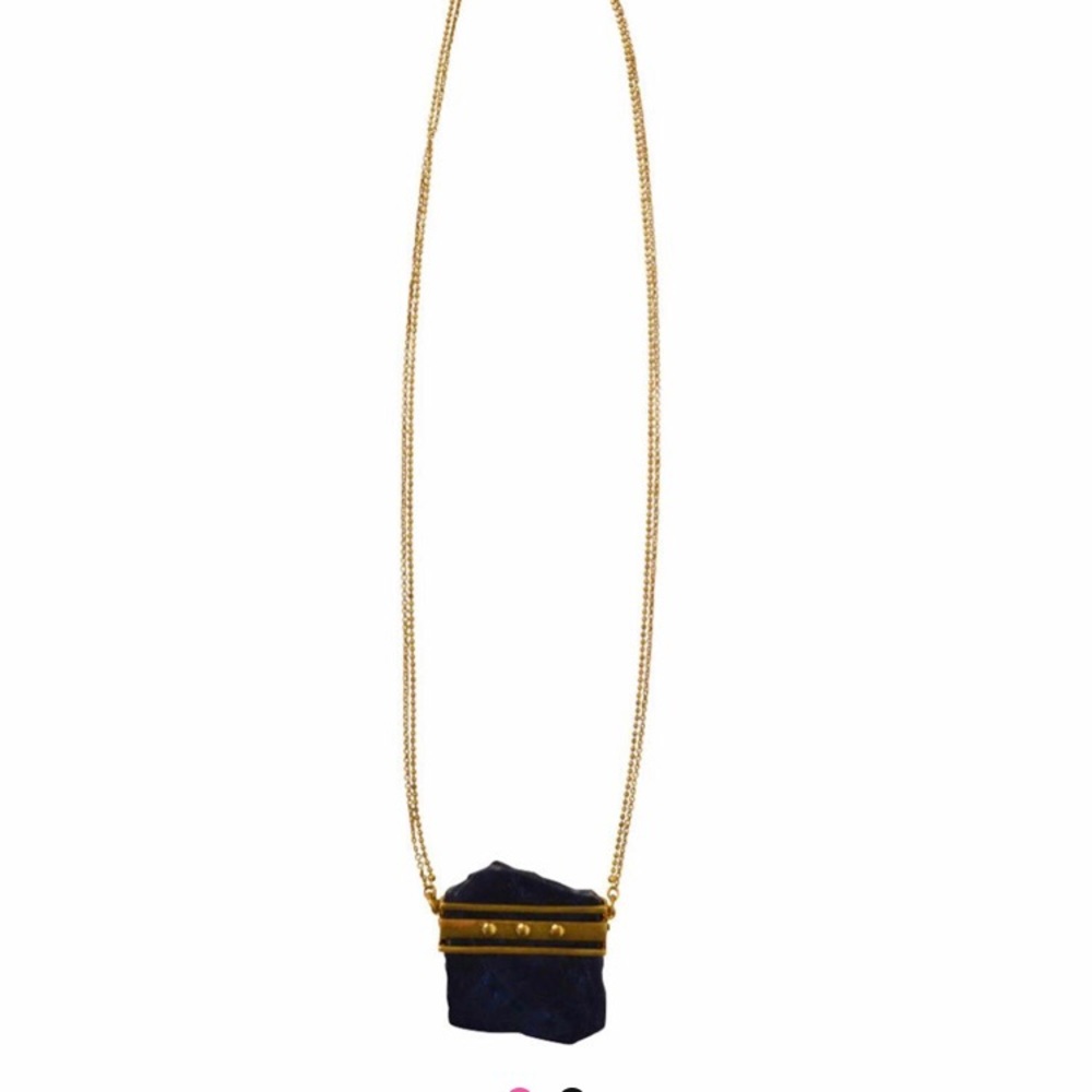 Lucky brand blue stone necklace